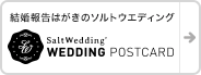 結婚報告ハガキ・年賀状制作支援「ソルトウエディング（アニバーサリーカード）」